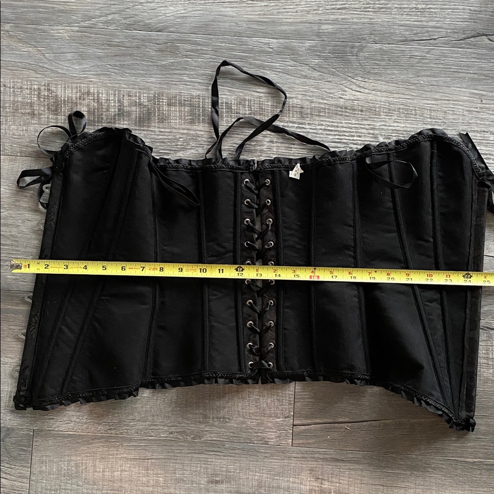 Black Corset Top Lingerie NWOT SEXY Costume - Picture 6 of 7